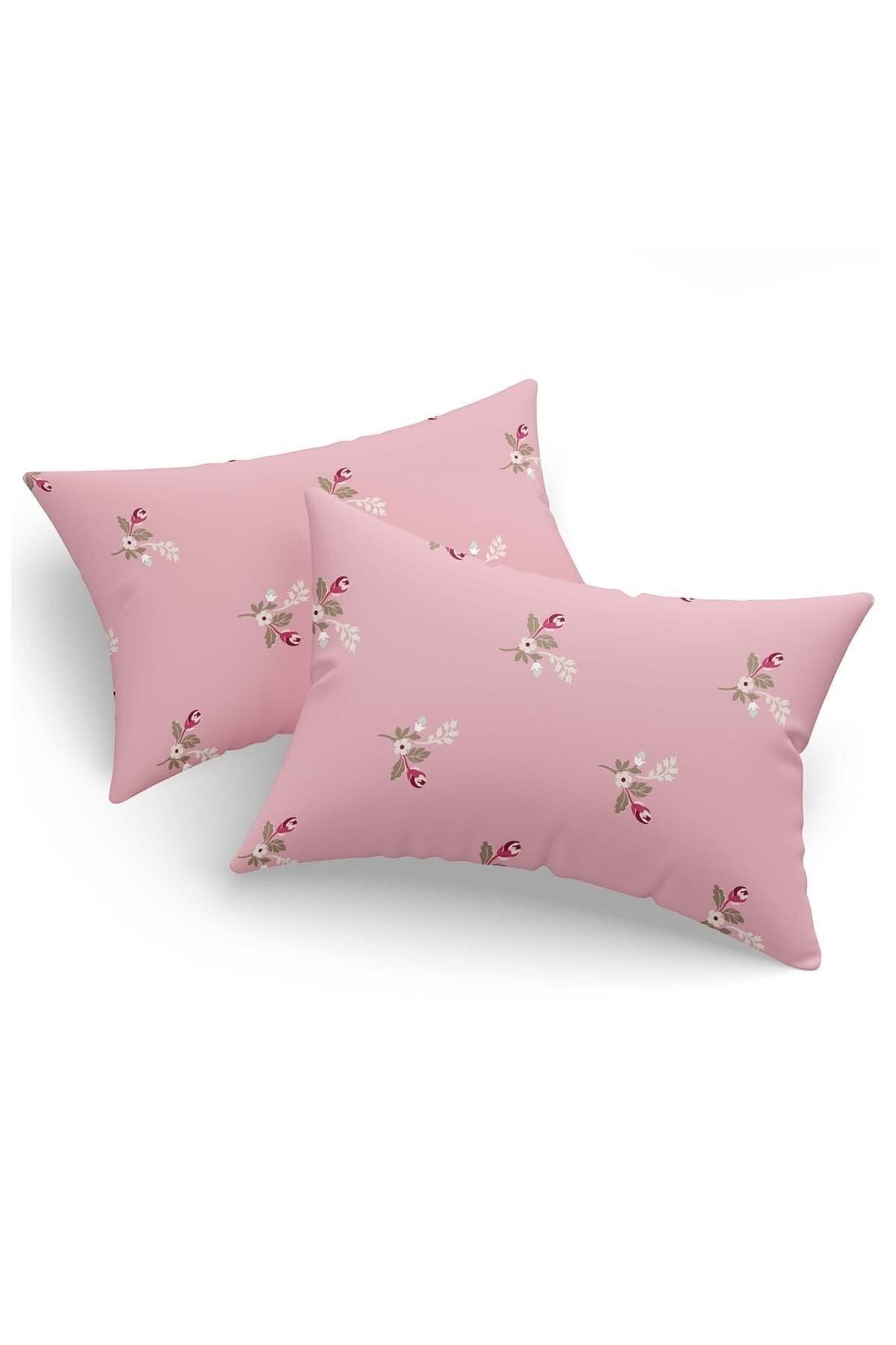 Eponj Home 2-Piece Pillowcase Set Alanur Pink 1