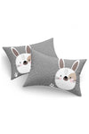 Eponj Home 2-Piece Pillowcase Bunny Gray 1