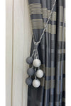 Helezoni Modern Sarim 6 Ball Curtain Tieback for Cornice 1