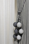 Helezoni Modern Sarim 6 Ball Curtain Tieback for Cornice 2