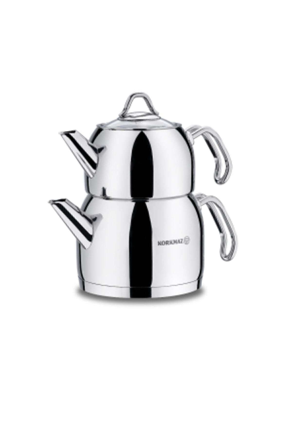 KORKMAZ A105 Provita Maxi Steel Teapot Set Fma99989 1