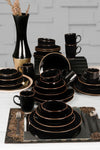 Keramika Ege Black Mesh Dinner Set 30 Pieces 6 Persons 7