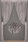 AKÇA TEKSTİL String Model Gray Color String Curtain 300X 270 cm - 2 mm 12