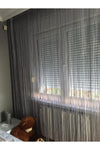 AKÇA TEKSTİL String Model Gray Color String Curtain 300X 270 cm - 2 mm 9