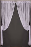 AKÇA TEKSTİL Ip Model Broken White Color String Curtain 300*270 cm 2 mm Strips Woven Buttoned String Curtain 10