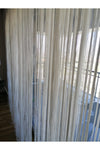 AKÇA TEKSTİL Ip Model Broken White Color String Curtain 300*270 cm 2 mm Strips Woven Buttoned String Curtain 4