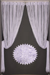 AKÇA TEKSTİL Ip Model Broken White Color String Curtain 300*270 cm 2 mm Strips Woven Buttoned String Curtain 9