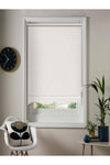 NetworkAvm White Sunshade Roller Blind with Scalloped Edge (Aluminum Case Metal Stand) 1