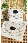 Evanora Sweety Sheep Digital Printed Patterned Soft Cotton Hand Face Kitchen 2-Piece Towel Set Bridal Set 3