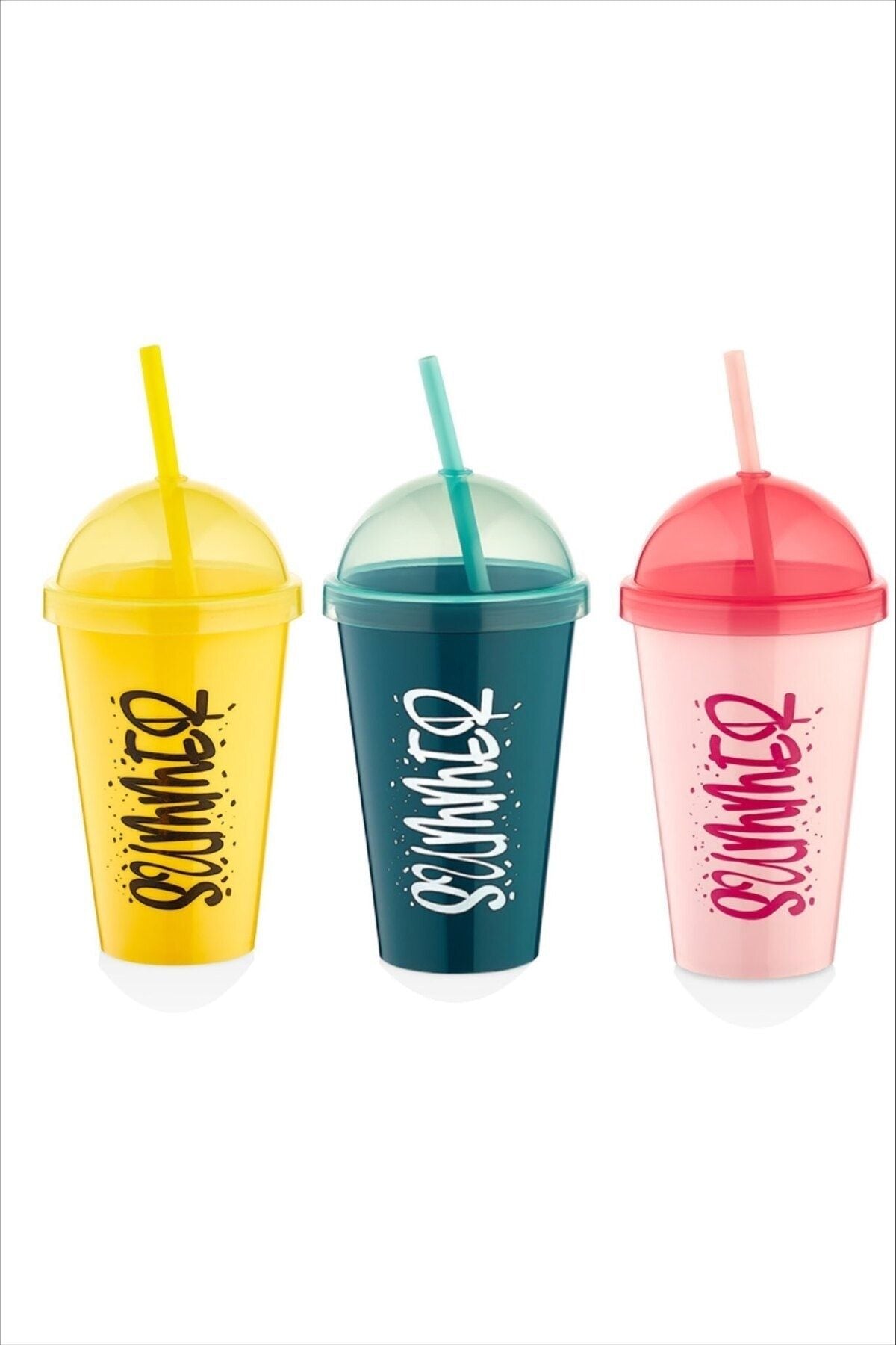 Şahane Pazar 3 Pieces Summer Straw Cup Fma018501 3