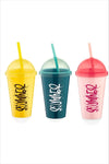 Şahane Pazar 3 Pieces Summer Straw Cup Fma018501 3