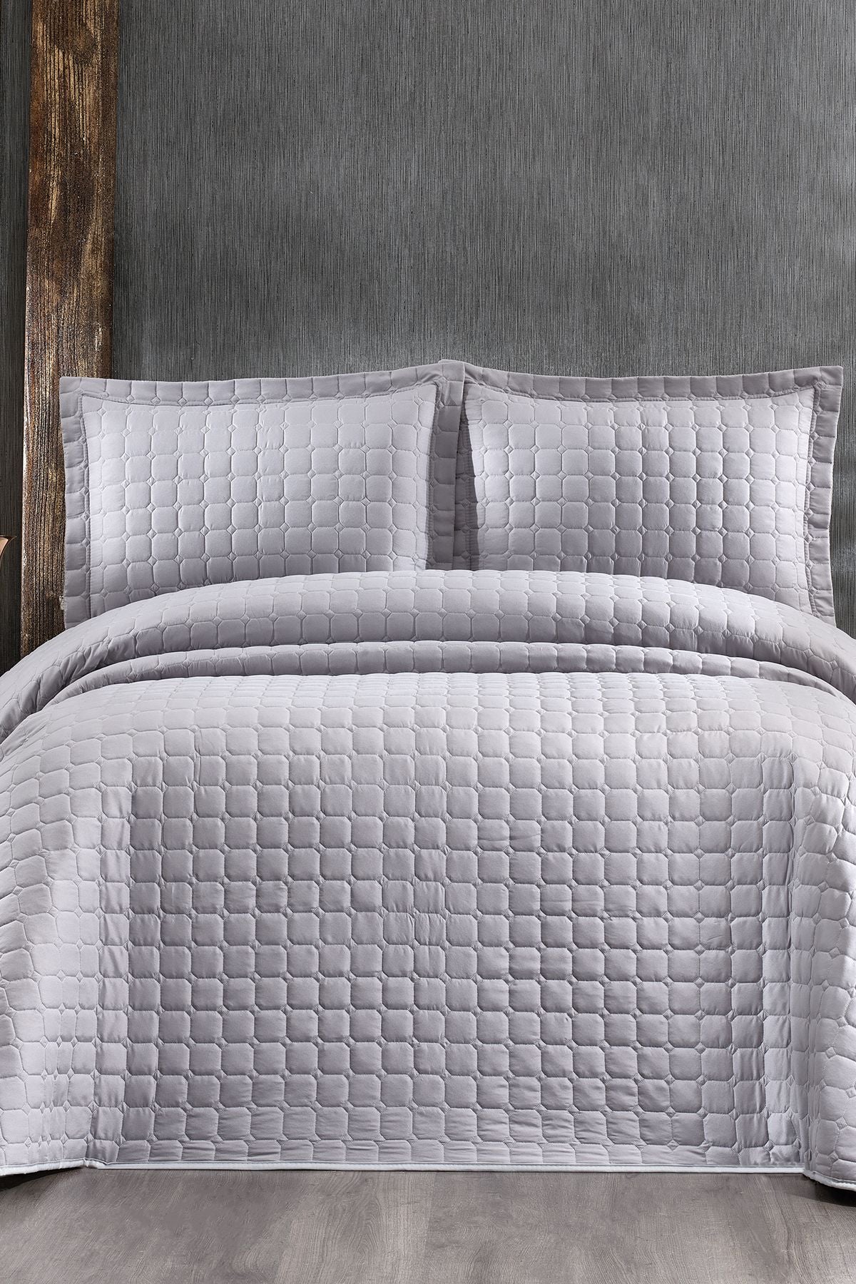 Çeyiz Diyarı Estiva Double Bedspread Grey 7