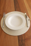 Deka Home 6 Pieces Cream Jute Placemat / Lux Serving Plate Mat 3