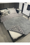 Violacasa Single-Sided Double-Sided Welsoft Quilt Gray Large Star 1