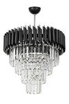 Avizemoda Palmira 45'lik Crystal Luxury Chandelier - (Black-Chrome) 2