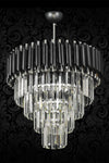 Avizemoda Palmira 45'lik Crystal Luxury Chandelier - (Black-Chrome) 5