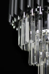 Avizemoda Palmira 45'lik Crystal Luxury Chandelier - (Black-Chrome) 7