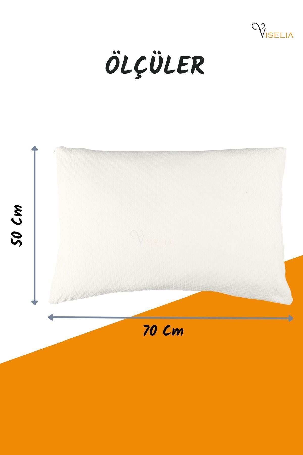 Viselia Visco Pillow Hotel Pillow Non-Sweating Firm Pillow 50x70 cm 2