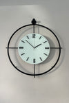 MetaQuartz Blackfred (Battery-Powered LED) (Medium Size) Scandinavian (Quartz Mechanism) - Metal Wall Clock 8