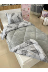 Violacasa Single-Sided Soft Line Comforter Grey Feather 4