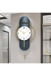 MetaQuartz Aksesuar E X C L U S I V E (BEST SELLER) - Milano (Navy Blue) Glass Metal Wall Clock 6