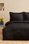 Karaca Home Uniq 100% Cotton Double Satin Duvet Cover Set Black 1