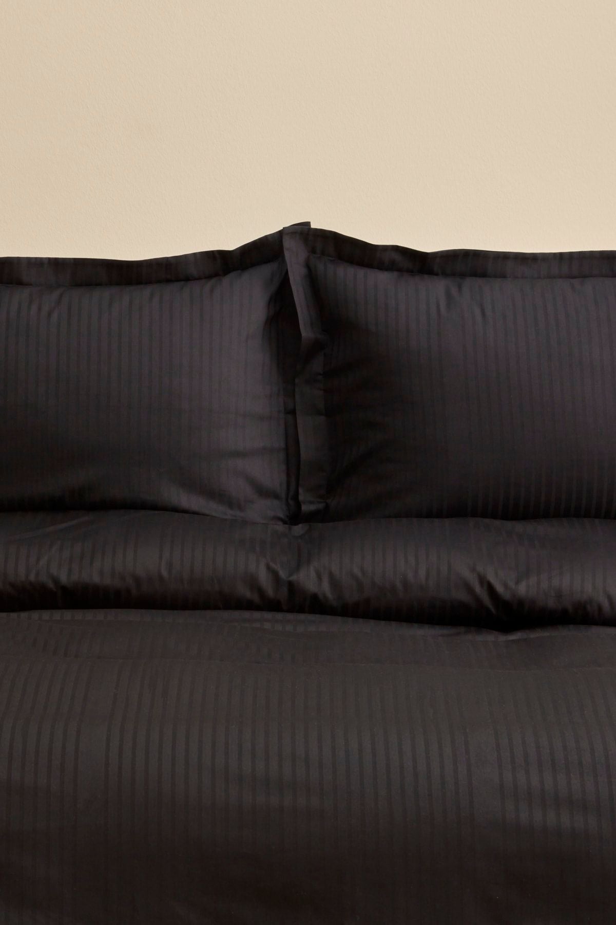 Karaca Home Uniq 100% Cotton Double Satin Duvet Cover Set Black 2