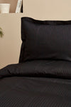 Karaca Home Uniq 100% Cotton Double Satin Duvet Cover Set Black 3