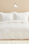 Karaca Home Uniq 100% Cotton Double Satin Duvet Cover Set White 1