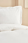 Karaca Home Uniq 100% Cotton Double Satin Duvet Cover Set White 3