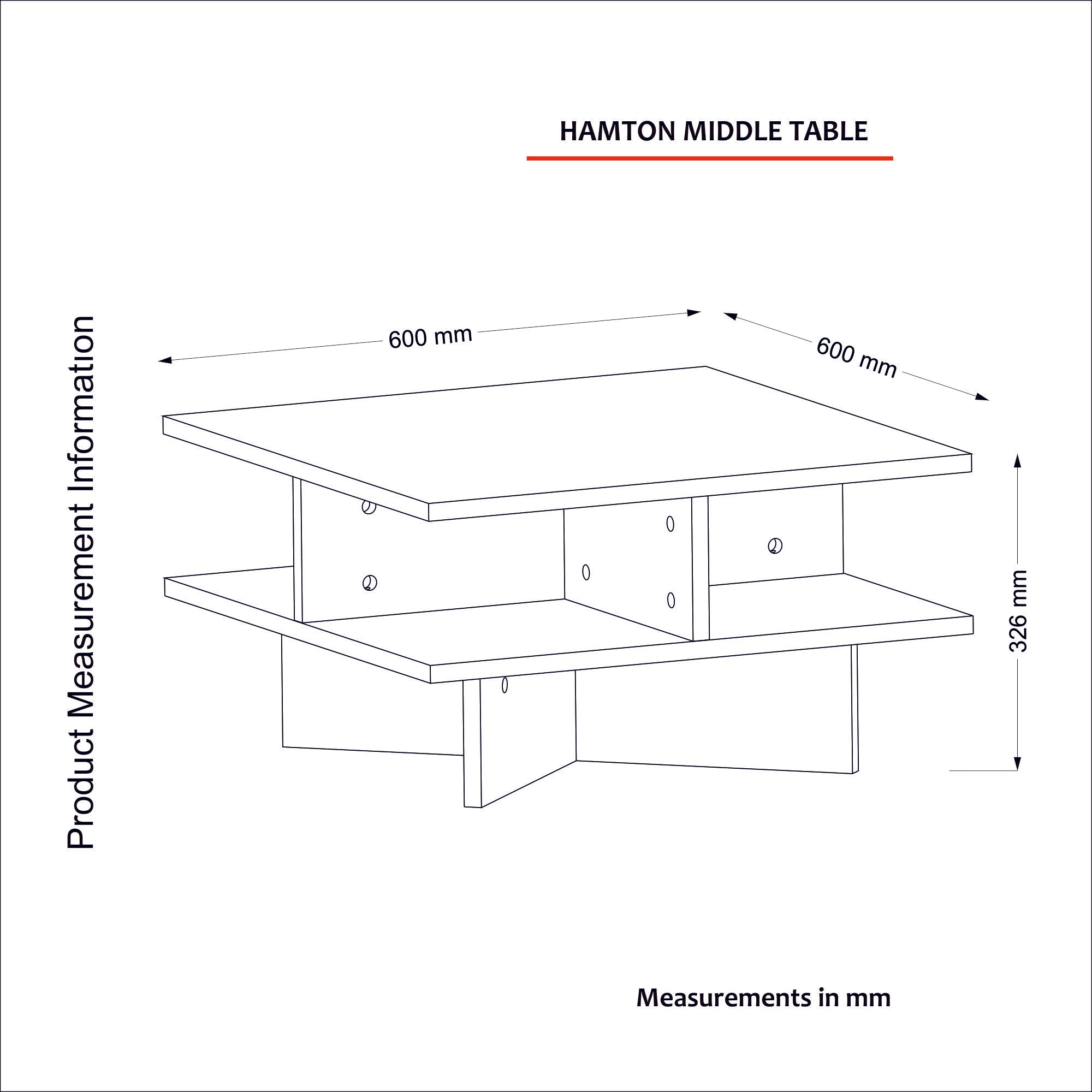 Coffee Table Hamton - Walnut, White Walnut
White 731WAT2815 5