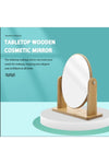 Gaman Adjustable Oval Wooden Makeup Mirror 3