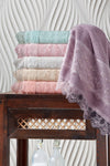 Kardelen Lace Detailed 6-Piece Towel Set 50x90 1