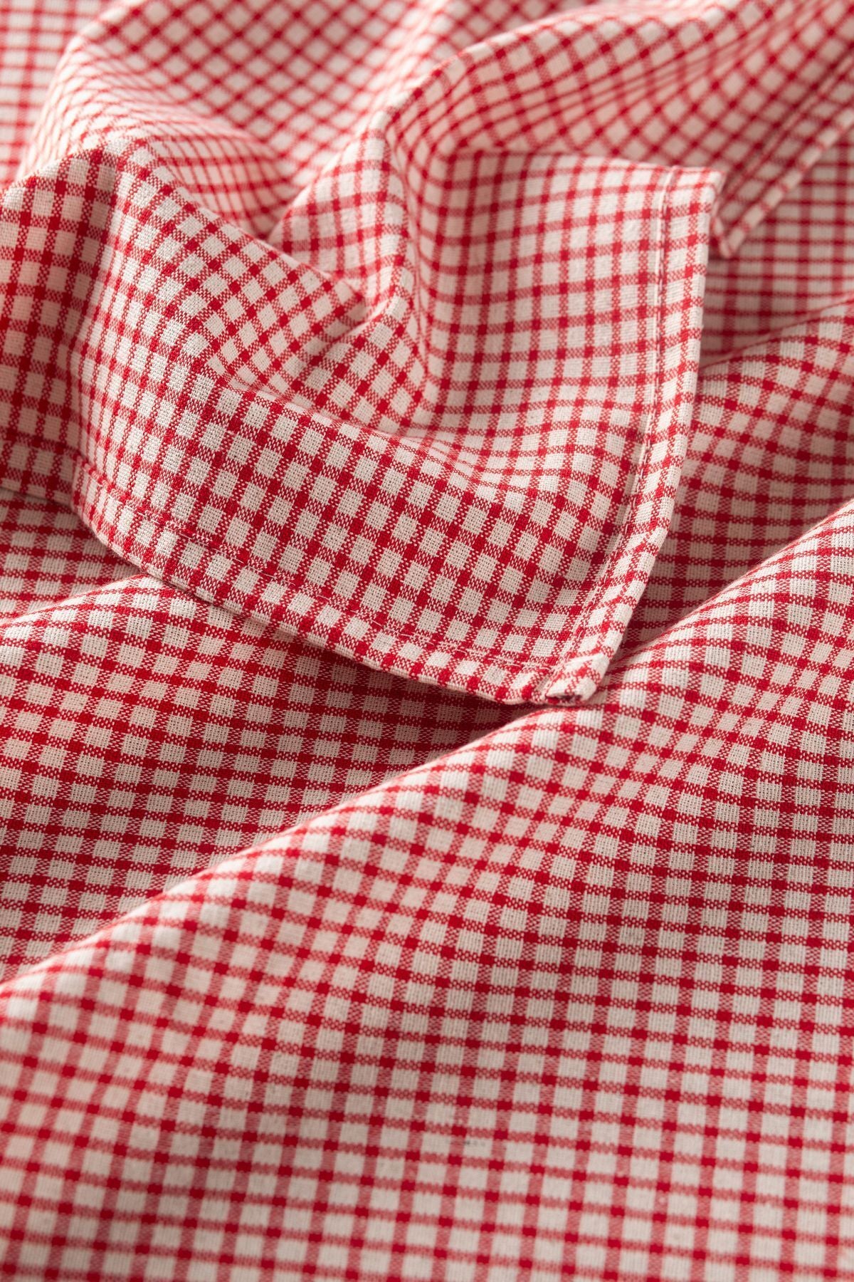 Wellstil Doku | Linen Checkered Red Tablecloth, Gingham Picnic Blanket 4