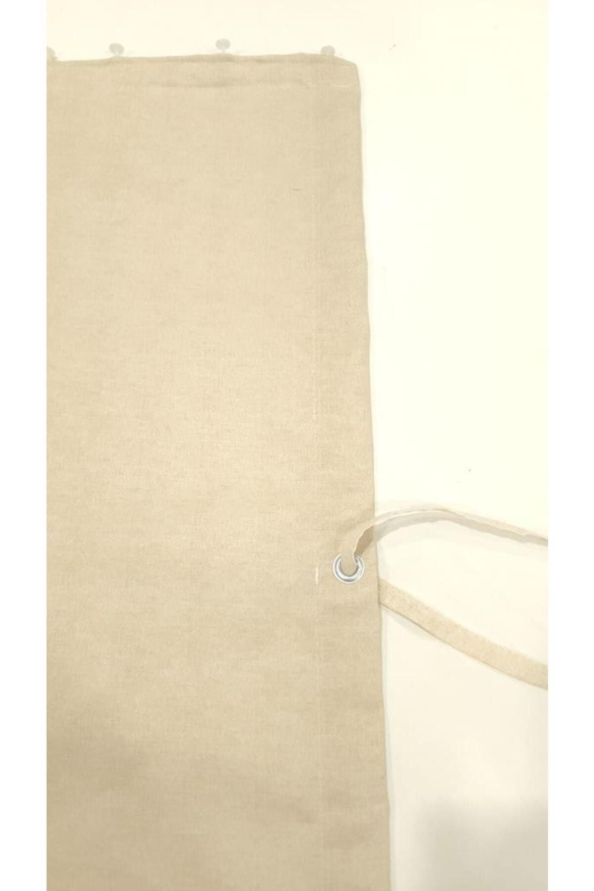 ALTINPAMUK Balcony Curtain Lux Size Options (Eyelet) Beige Plain Waterproof 5