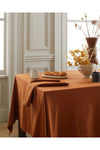 Wellstil Premium Linen Cinnamon Tablecloth 1