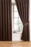 Selerteks Home Brown Blackout Sunproof Curtain 4