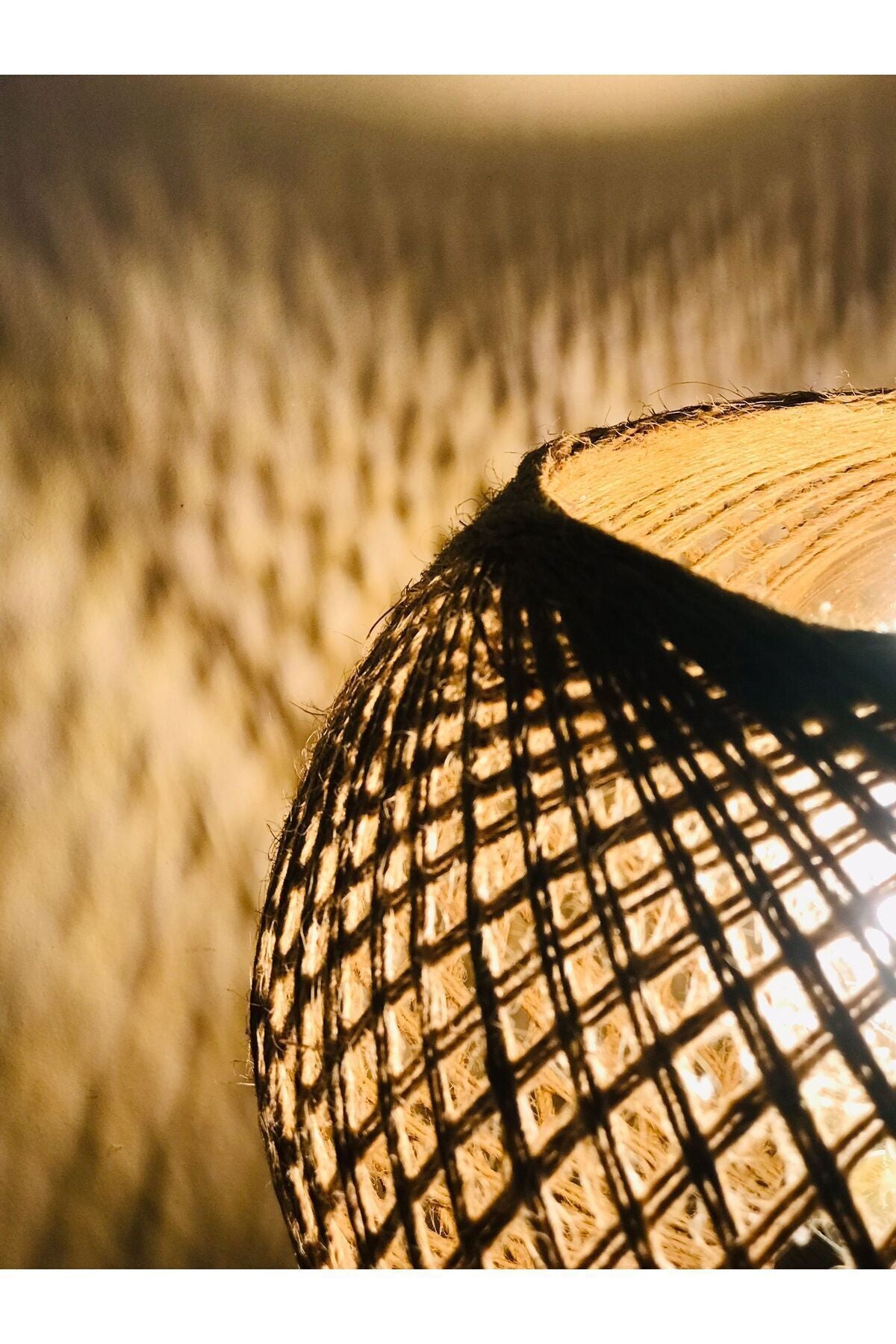 GÖKDAĞ GROUP Wooden Tripod Lamp with Jute Shade 6