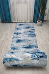 NarStore Home Blue Gray Brown Non-Slip Washable Runner Rug 4