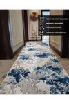 NarStore Home Blue Gray Brown Non-Slip Washable Runner Rug 6