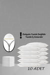 Ladylina Home 10-Pack White Pillow Inner Liners, 50x70 Pillow Inserts, Cotton Pillow Pads, Zippered Pillow Covers 1