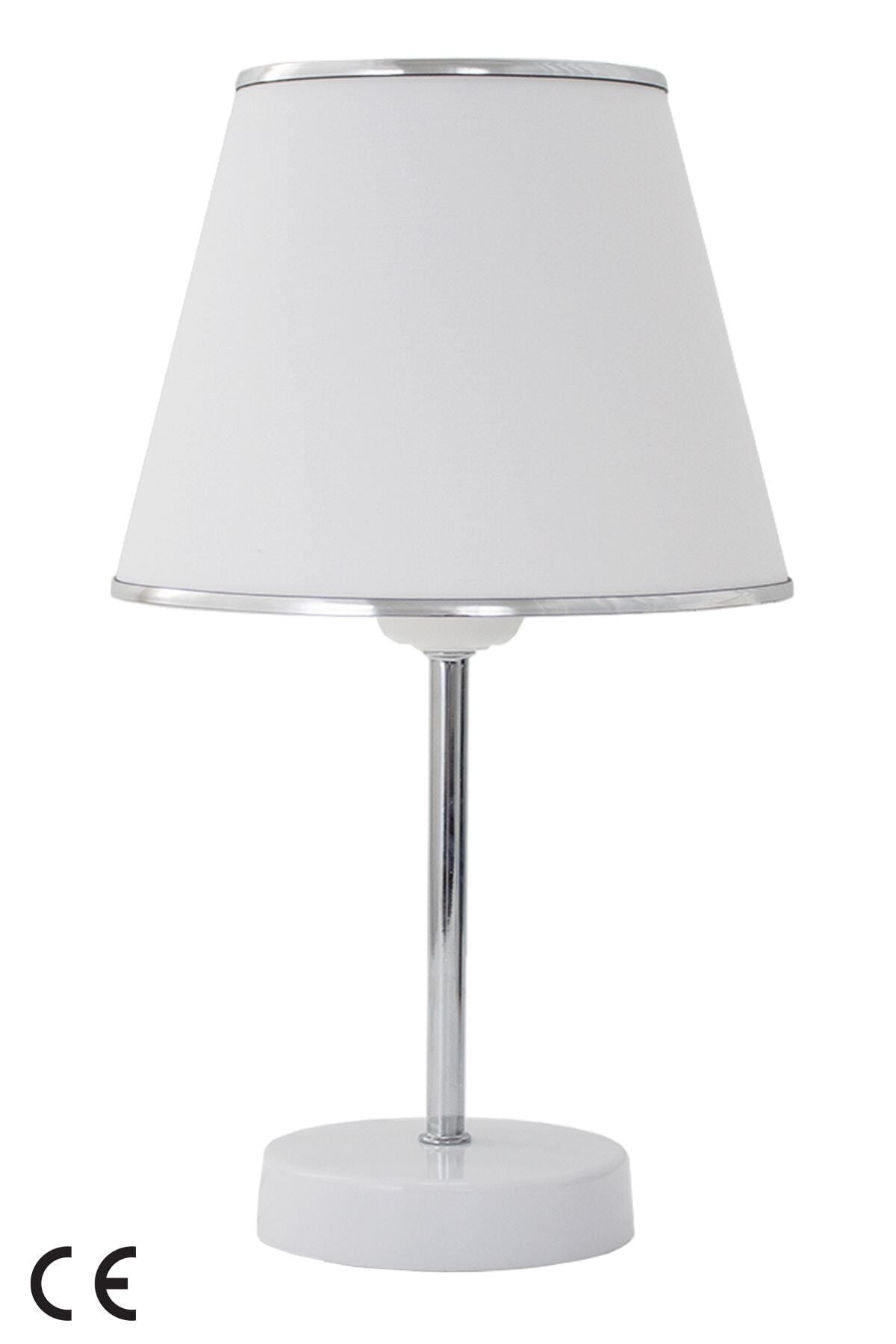 Vivido Abajur White Chrome Sapphire Modern Lamp 6