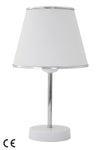 Vivido Abajur White Chrome Sapphire Modern Lamp 6