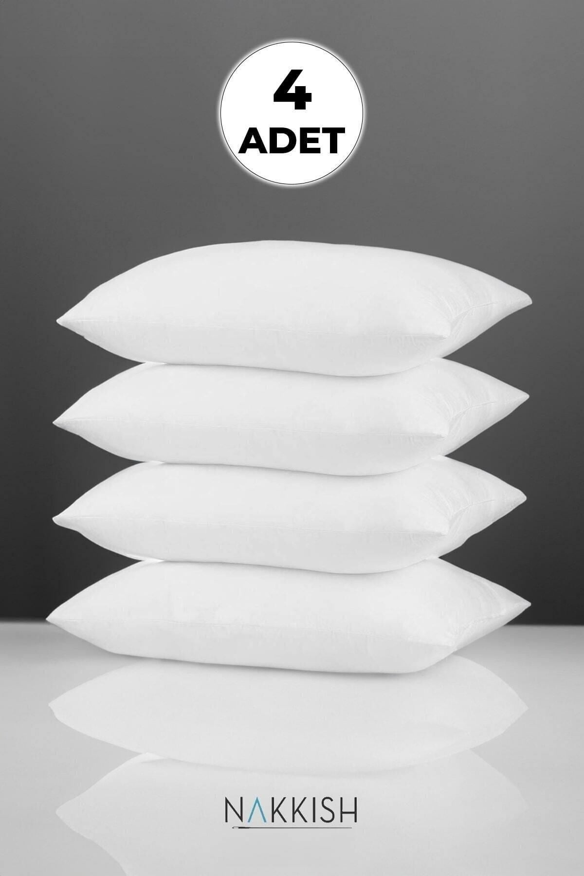 Nakkısh 4 Pieces Antiallergic Washable Silicone Pillow 1