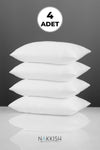 Nakkısh 4 Pieces Antiallergic Washable Silicone Pillow 1