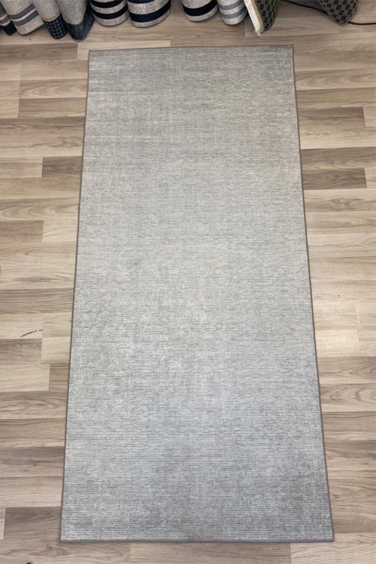 DEKOMOD ECO GRAY Non-Slip Washable Runner Rug 6