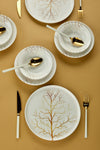 Erbaşlar Golden Tree Lux Ceramic 18 Piece 6 Person Dinner Set 8