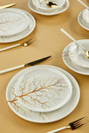 Erbaşlar Golden Tree Lux Ceramic 24 Piece 6 Person Dinner Set 7