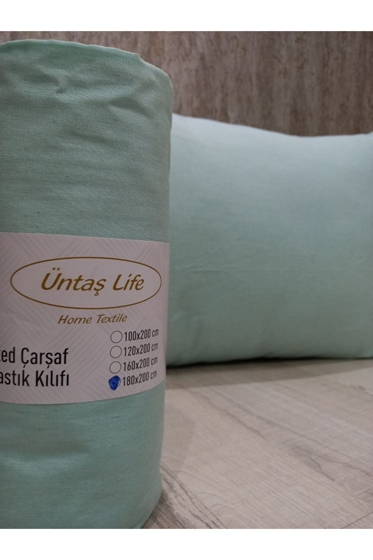 Üntaş Üntaş Life Mint Green 100x200 Fitted Sheet + 1 Pillowcase ECMINTYSL100 2