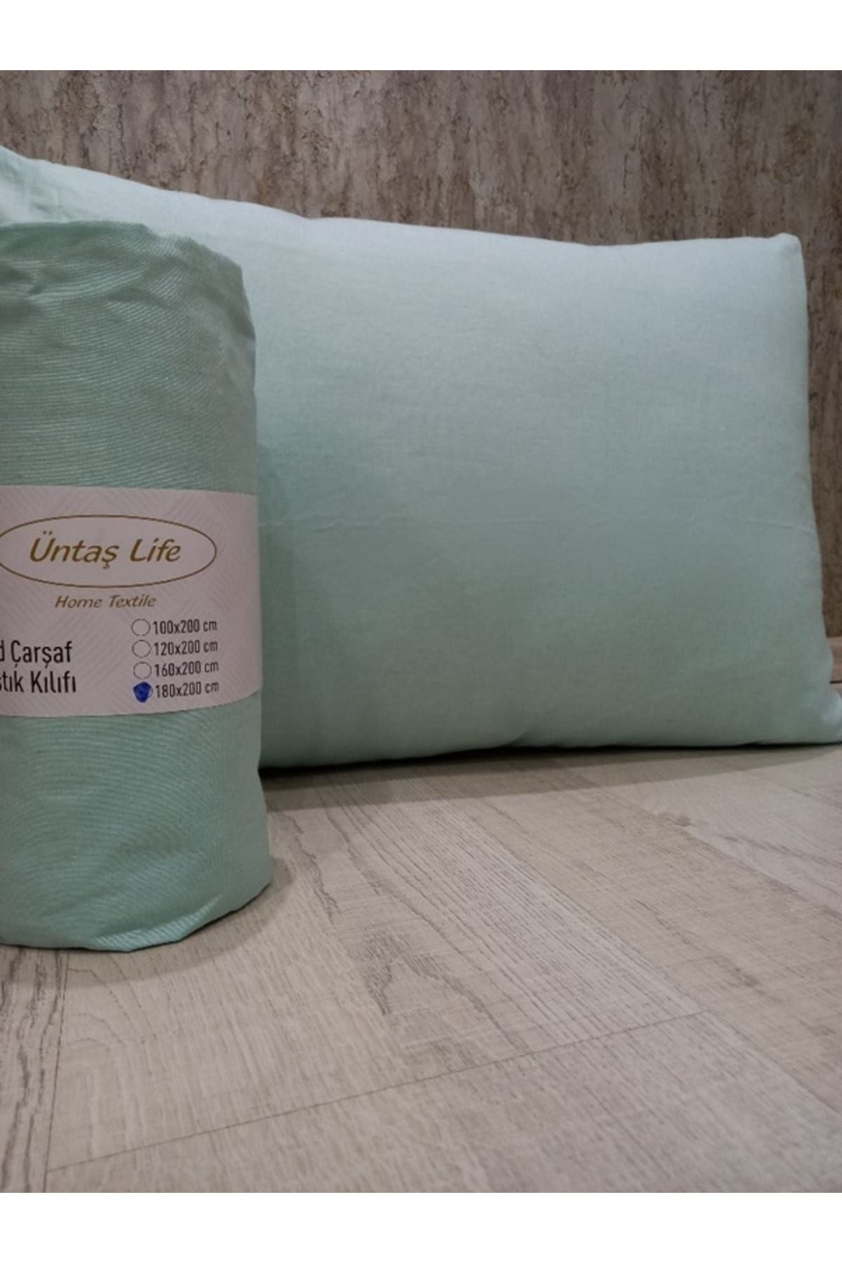 Üntaş Üntaş Life Mint Green 100x200 Fitted Sheet + 1 Pillowcase ECMINTYSL100 4